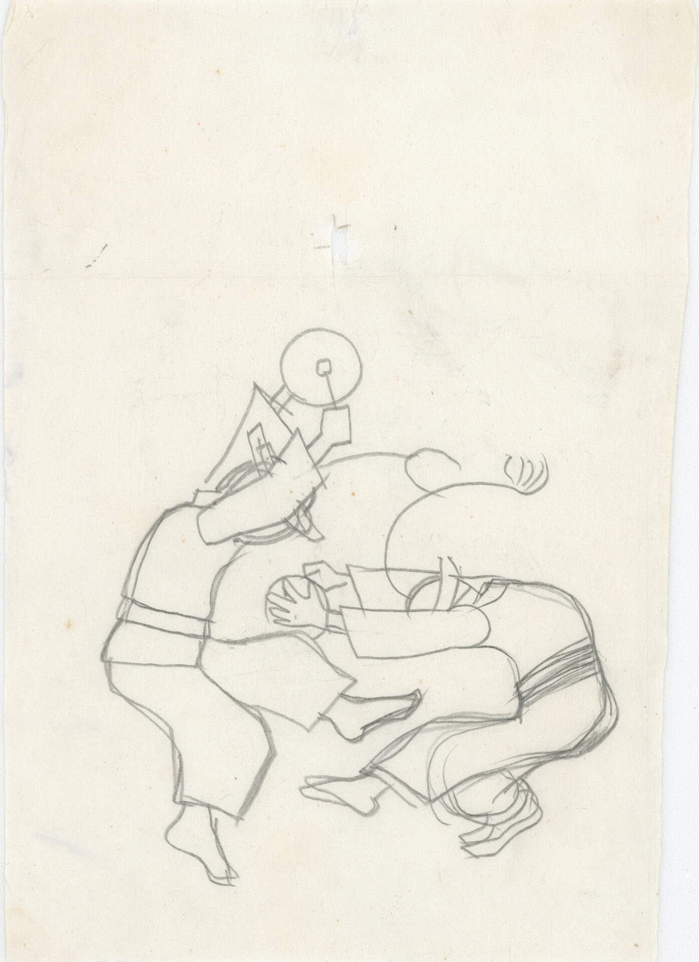 1985년경 〈통일대원도〉, 〈춘무인 추무의(春無人 秋無義)〉 관련 드로잉