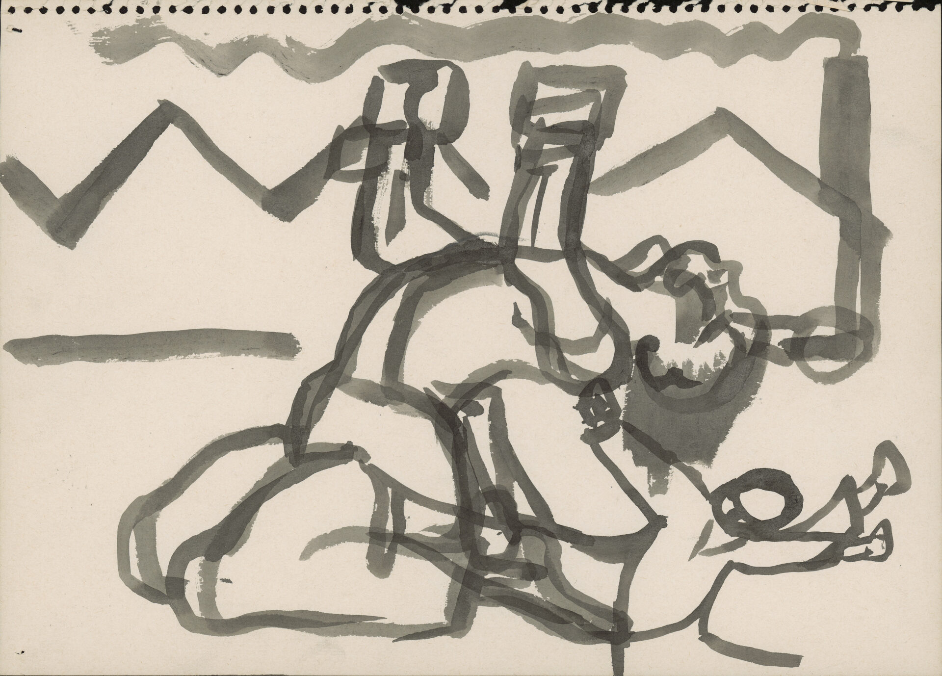 1985년경 〈여공의 수기〉, 〈칼노래〉 관련 드로잉