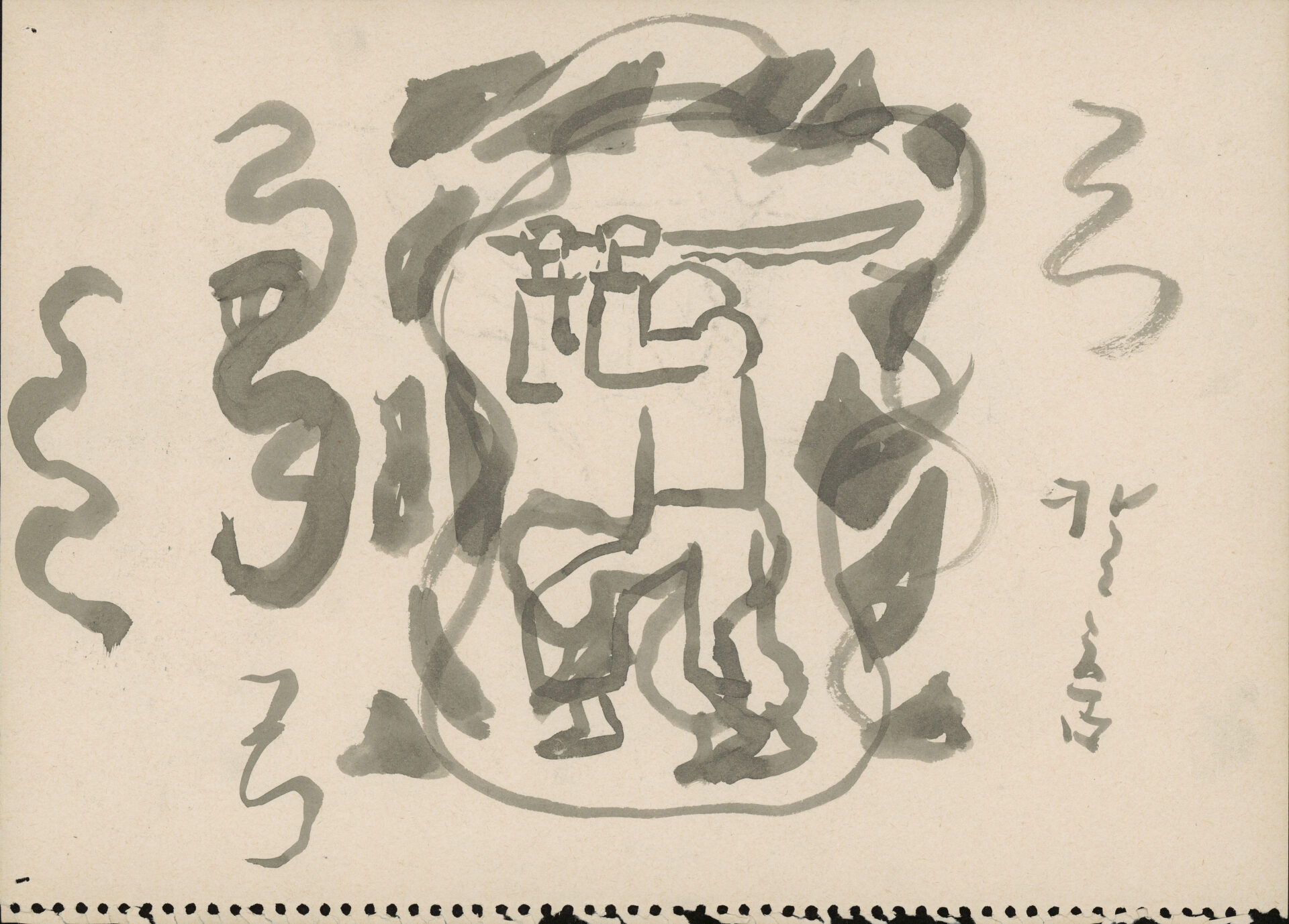 1985년경 〈여공의 수기〉, 〈칼노래〉 관련 드로잉